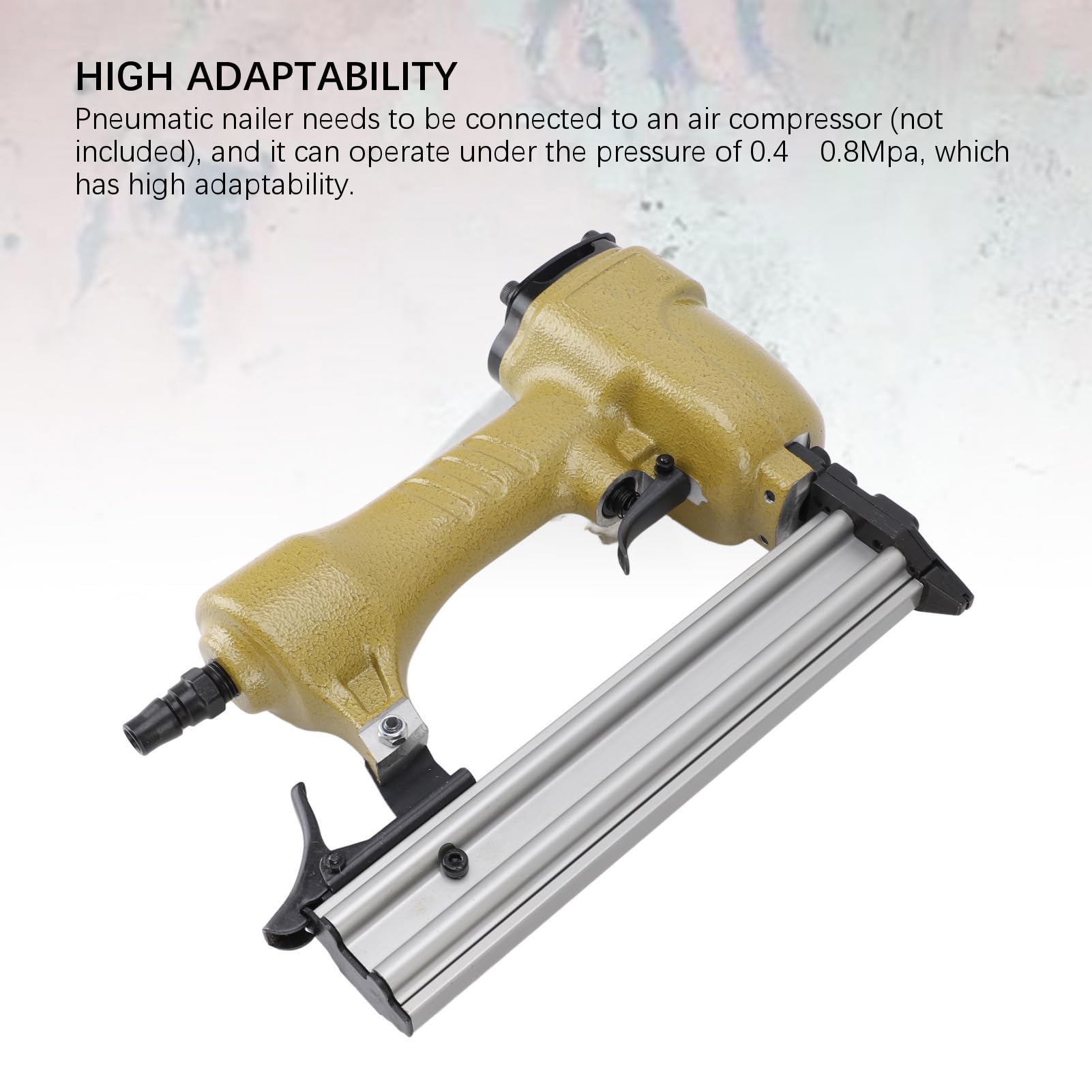 Chiodatrice Pneumatica Brad, Pistola Sparachiodi 2 in 1 Pistola Sparachiodi Spara Chiodi Brad 2 Chiavi Esagonali, Lunghezza del Chiodo da 10‑30 Mm Risparmio di Manodopera