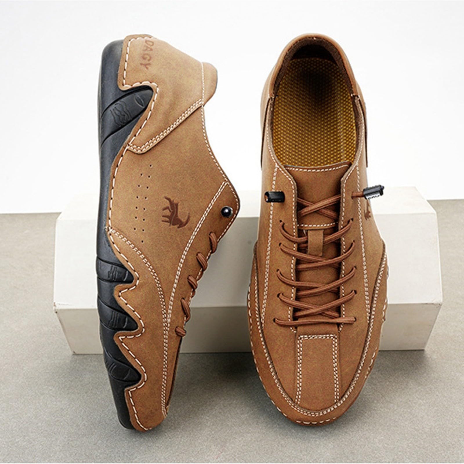 Chaussures Décontractées Hommes Pied Large Homme Slip on Baskets Soutien de La Voûte Plantaire Air Cushioned Full Running Sports Tennis et Course Tendance Extérieur Intérieur