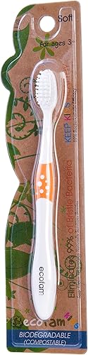 Miniatura 7 de EcoFam by Focus Nutrition - Cepillos de dientes ecológicos para niños, cepillo de dientes de cerdas suaves con infusión de plata (paquete de 4)