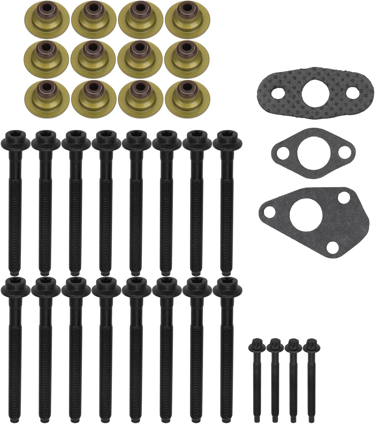 Cylinder Head Gasket Set with Head Bolts for 2004-2011 for Ford Explorer Ford Ranger Explorer Sport Trac 2005-2007 for Land Rover Lr3 2004-2009 for Mazda B4000 2004-2010 for Mercury Mountaineer