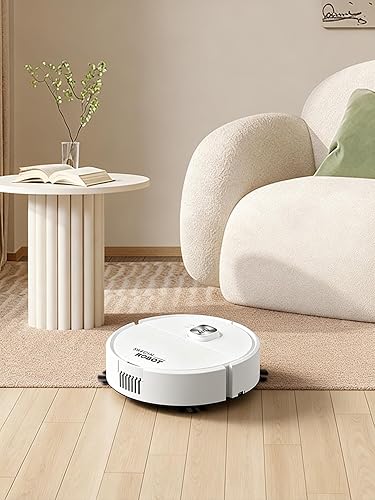 Mini robot aspirador automático de perfil bajo silencioso limpiador de piso de succión fuerte para dormitorio habitación de niños apartamento pequeño