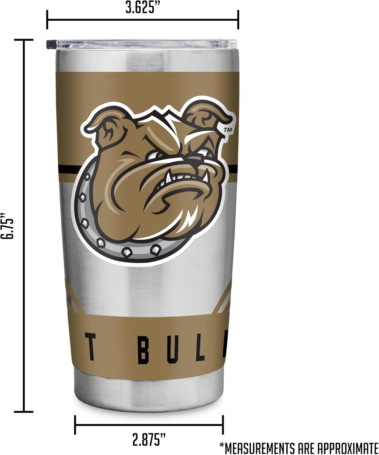 Rico Industries NCAA Fairfield Stags Standard 20oz Stainless Steel Tumbler with Lid - Great For Coffee, Tea, Water or Cocktails - Image 8