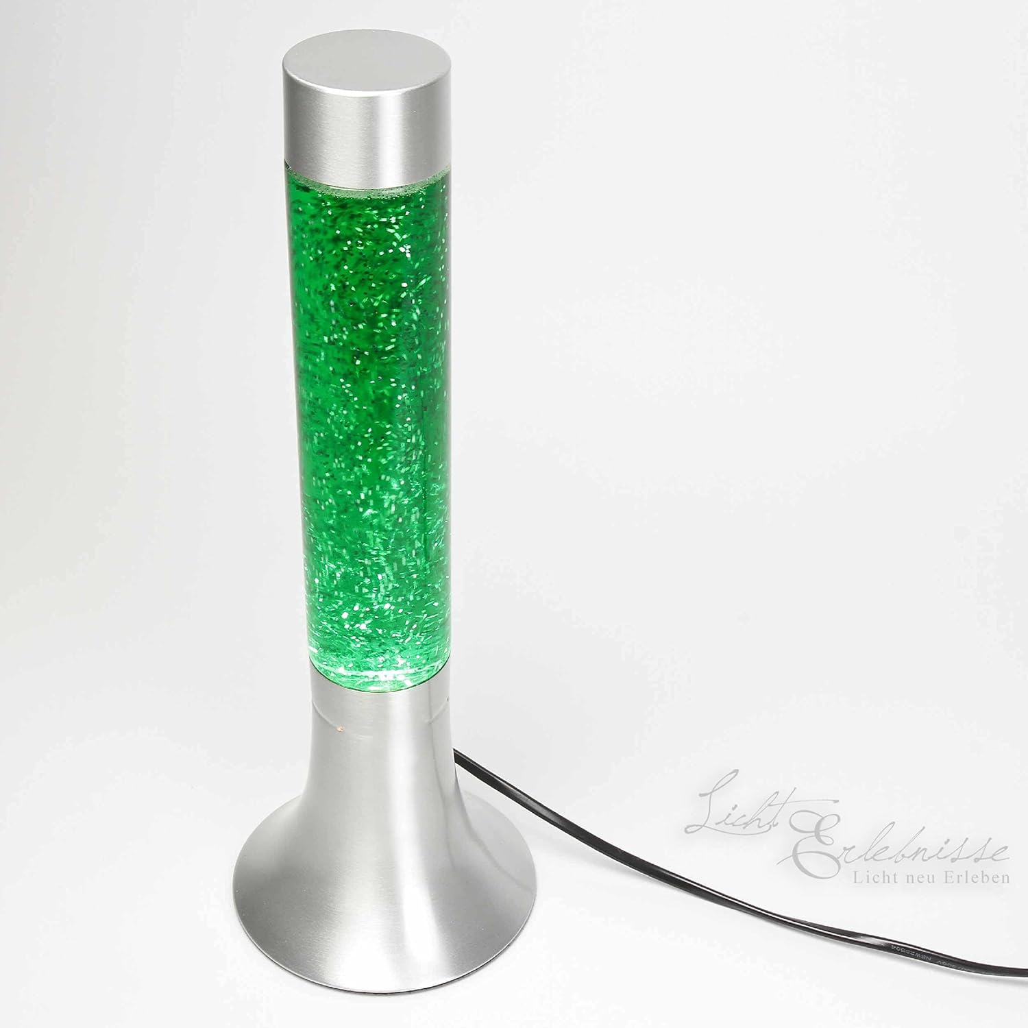 Moderne Glitterleuchte Lavalampe Mit Grünem Glitter 38Cm Hoch Mit  Kabelschalter Inklusive Leuchtmittel Glitterlampe Oder Lavaleuchten Fürs  Schlafzimmer Oder Wohnzimmer : Amazon.co.uk