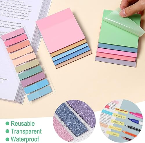 Miniatura 3 de Juego de 38 anotaciones con resaltadores estéticos, bolígrafos de gel, notas adhesivas y pestañas, marcadores de doble punta, bolígrafos de tinta de