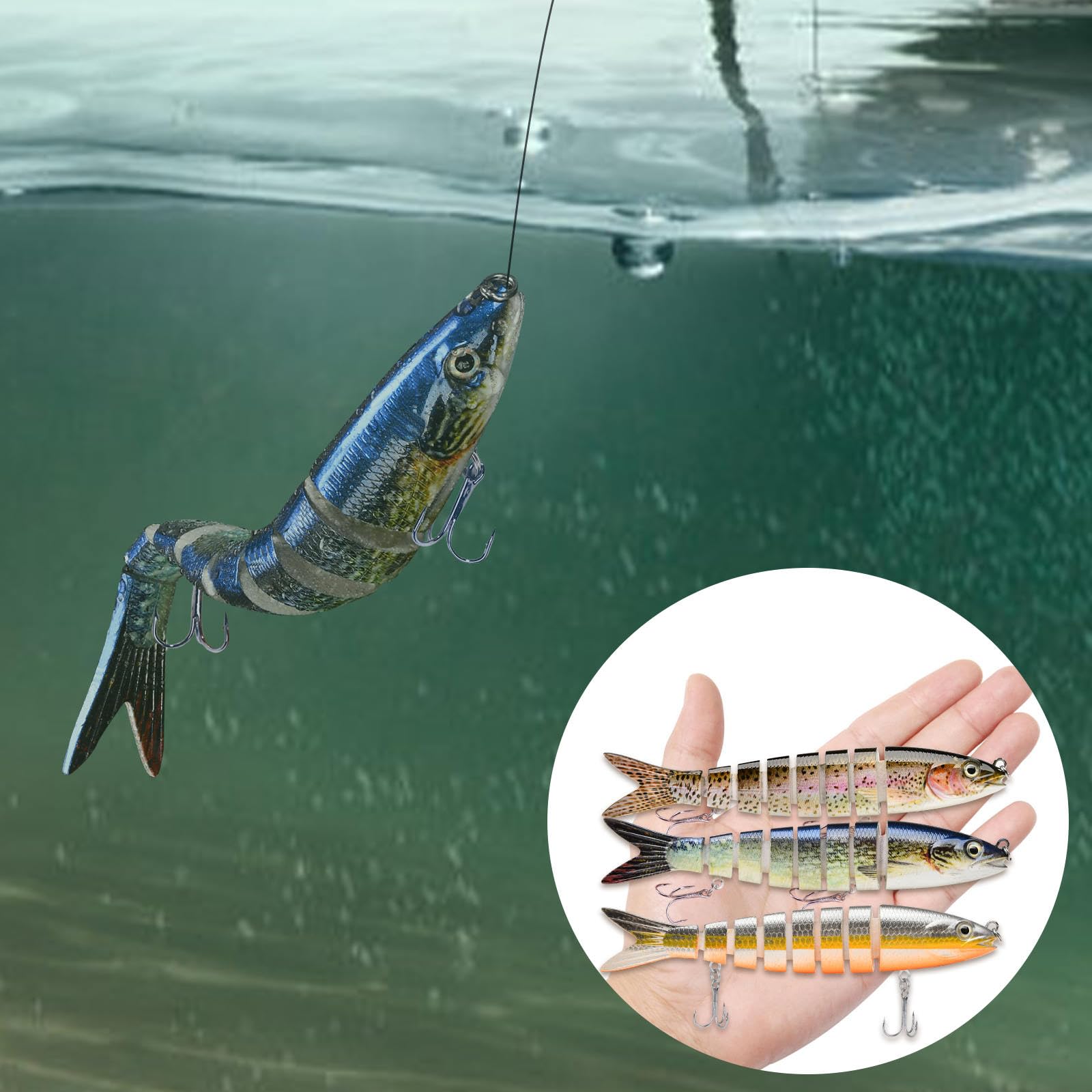 56 Esche Artificiali Miste Per Pesca | Wobbler Crankbait Per Trota, Luccio, Persico | Multicolore