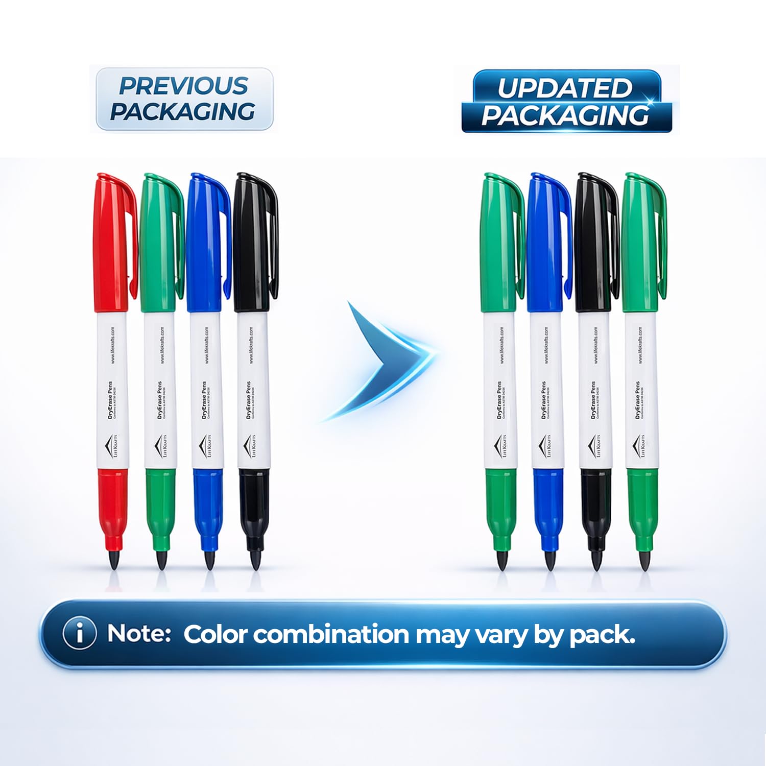 Lifekrafts Dry Erase Markers - Pack of 4 -2