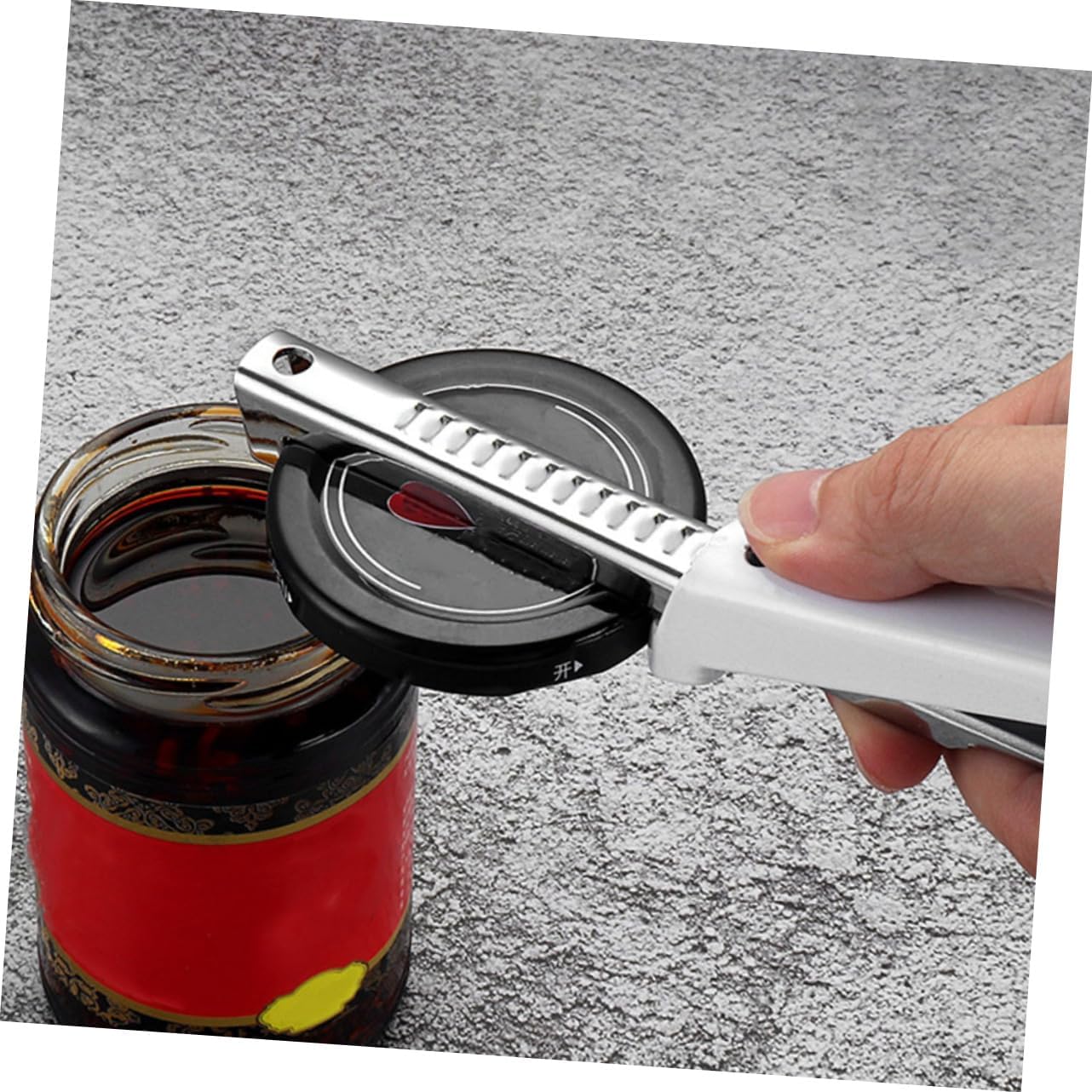 Unomor 2pcs Electric Can Opener Can Bottle Opener Punch Bottle Adjustable Stainless Steel