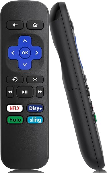 Replacement Remote Control for Roku 1 2 3 4 HD LT XS XD, Roku Express 3900R, Roku Premiere 4620XB 4210XB 3900R 2500R 2700R 2450XB - NOT for Any Roku Stick or Roku TV - 1
