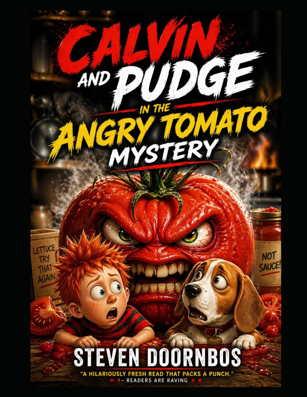 Calvin and Pudge in the Angry Tomato Mystery. A read-to-me story your Kids will love.: A hilariously fresh read that pack a punch.