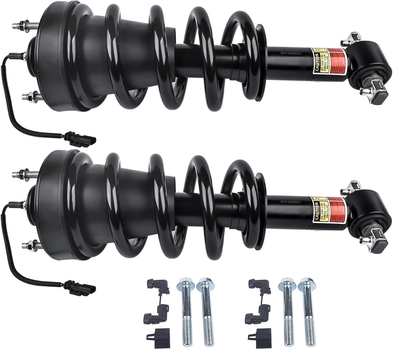 pair front shock absorber struts w/magnetic ride control compatible with 2015-2020 cadillac escalade, chevy tahoe suburban silverado gmc sierra 1500 yukon xl# 84176631 84977478