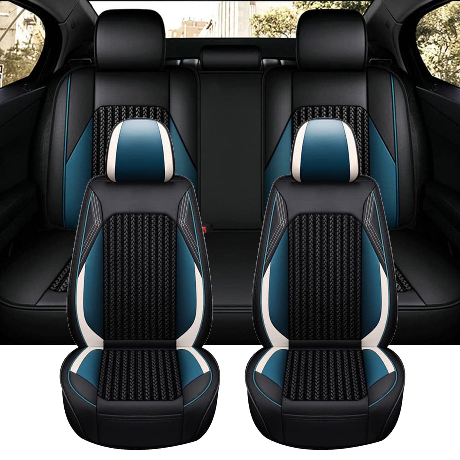 JianJz Housses De Siège Voiture Pour Citroën Xsara Picasso 1999-2011 - Imperméables, Confortables Et Protectrices, Rouge - Cinq Places