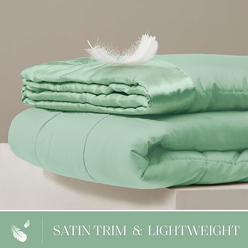 Miniatura 2 de Manta alternativa Windom de microfibra con control de humedad 3M, Poliéster, Seafoam, Full Queen