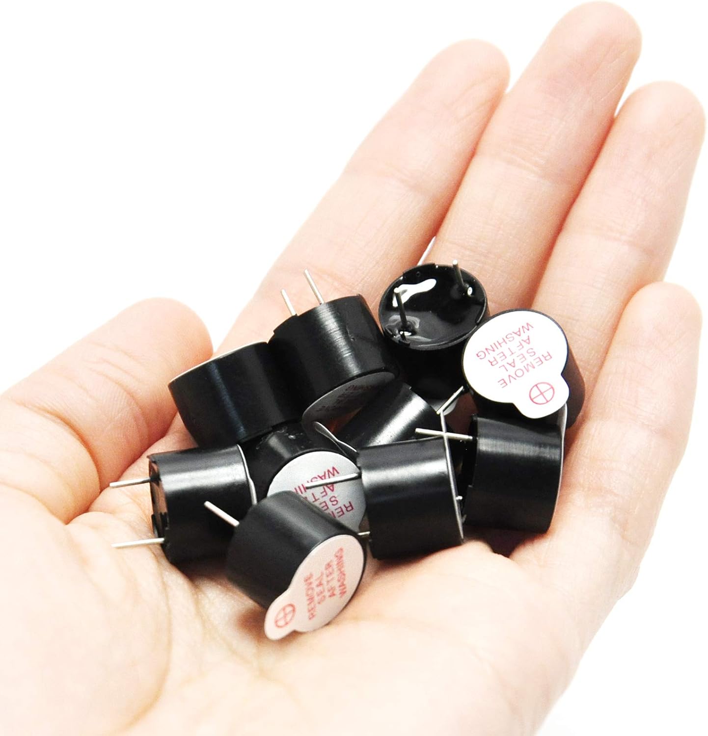 10-Pack 12V Active Magnetic Buzzers – Continuous Beep, 12x9.5mm For Arduino & DIY Projects