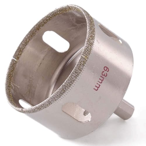 Miniatura 5 de JINGLING Herramientas de perforación de mampostería de 2.480 in de 2,5 pulgadas sierras de agujero de diamante para vidrio de piedra