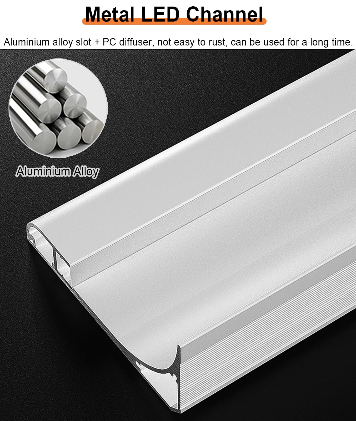 Listello per battiscopa per interni, copertura multiuso per pavimento/parete, 11 m, kit di sistema di illuminazione a soffitto senza barra LED