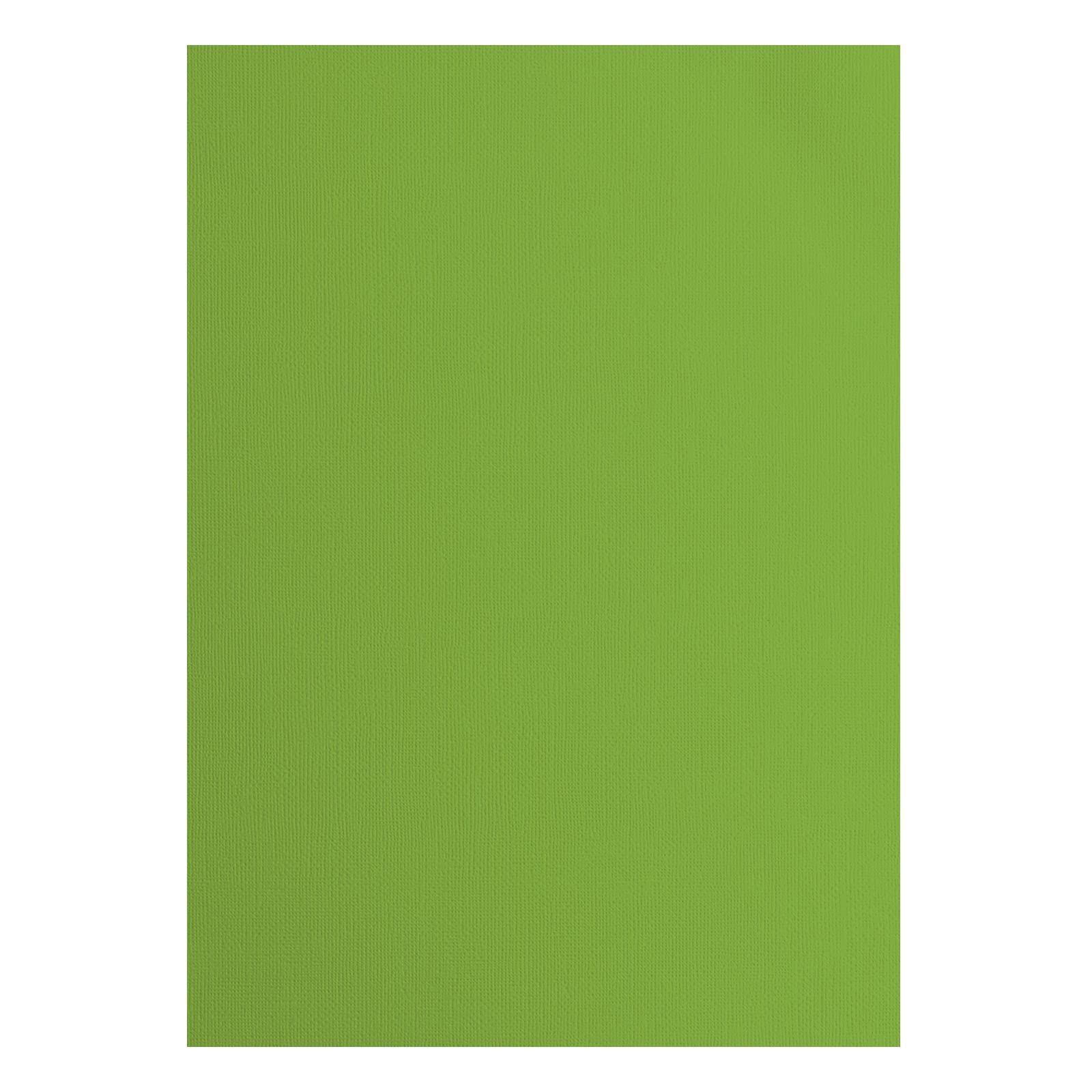 Vaessen Creative Green Florence Cardstock Textured - Coloured Card Making Supplies A4 - 10 Sheets - Coloured Paper For Scrapbooking, Card Making, Die Cutting And Paper Crafts - 216 Gsm - Frog