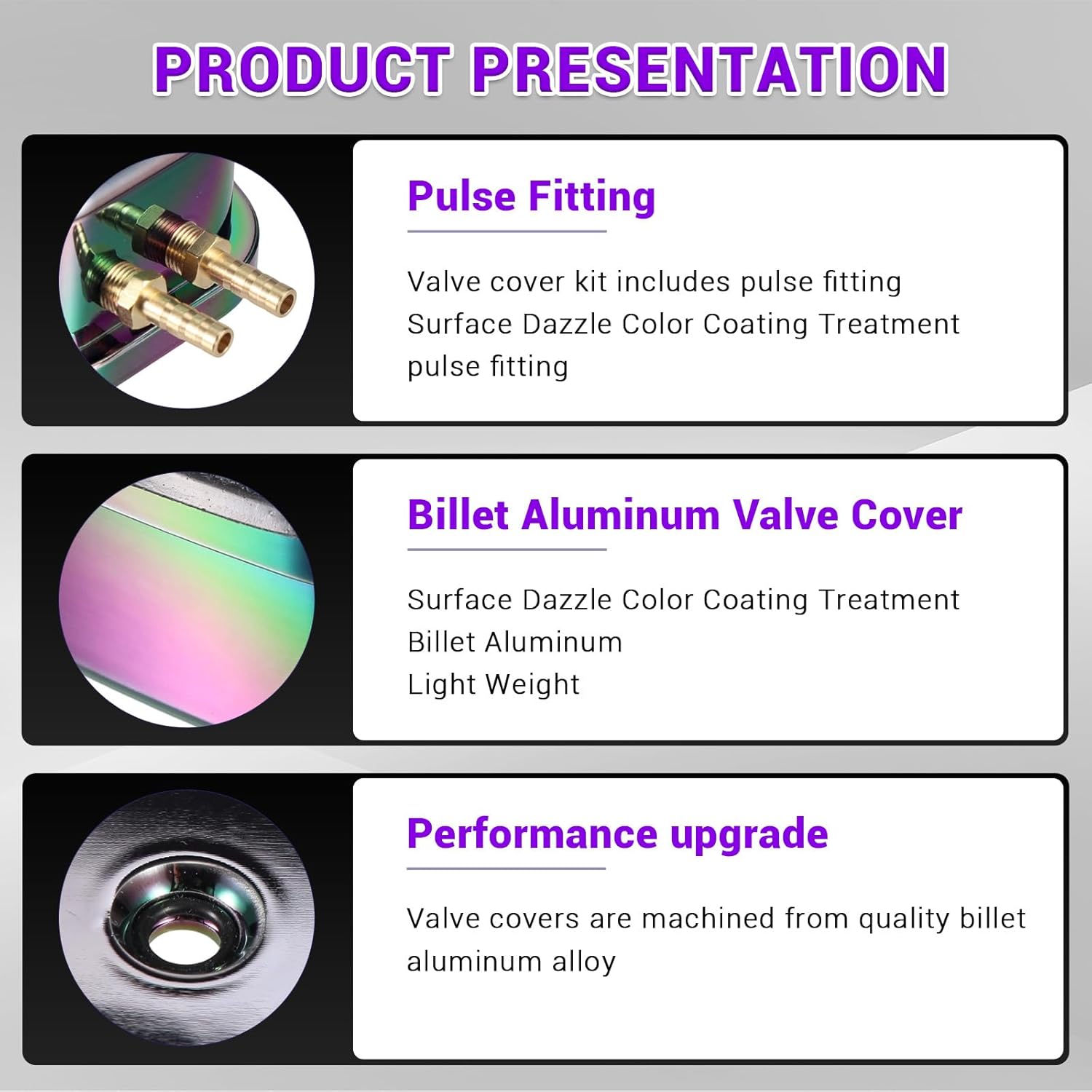 Billet Aluminum Valve Cover For Predator 420cc Non-Hemi For Honda GX390 GX270 and 13/15hp Engine Mini Bike Go Kart Colorful