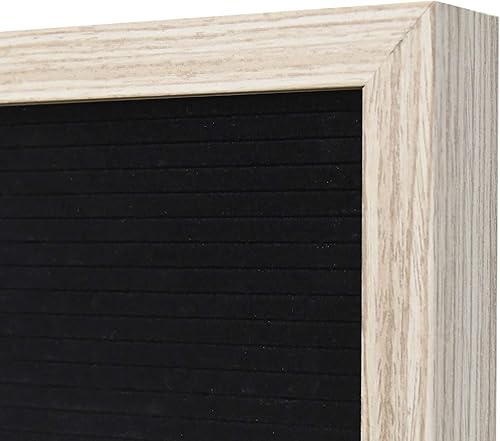 Miniatura 4 de Tablero de letras negro enmarcado con paquete de 180 letras y símbolos, marco de 10 pulgadas de ancho x 5 pulgadas de alto, ranuras seguras para