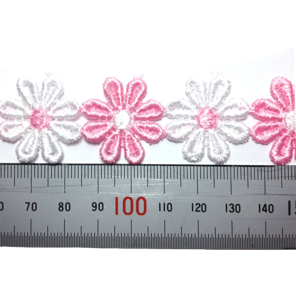 Amazon.co.jp: Varvena お花 の レース 6.5m レース リボン  