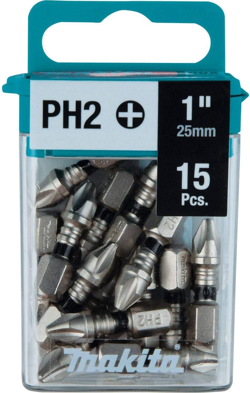Makita E-00664 Impact XPS™ #2 Phillips 1" Insert Bit, 15/pk