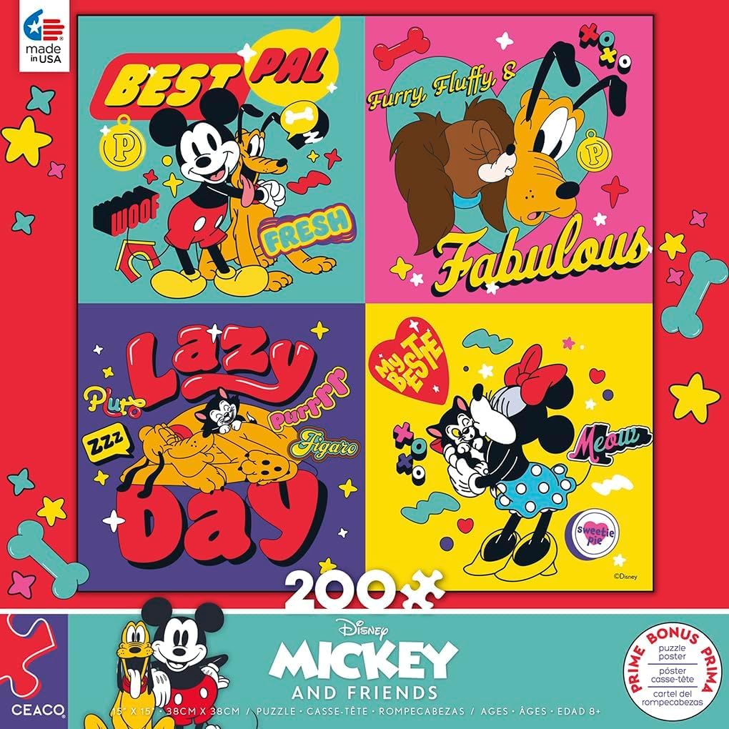 Amazon.com: Ceaco - Disney - Mickey and Friends - Fur-Ever Friends