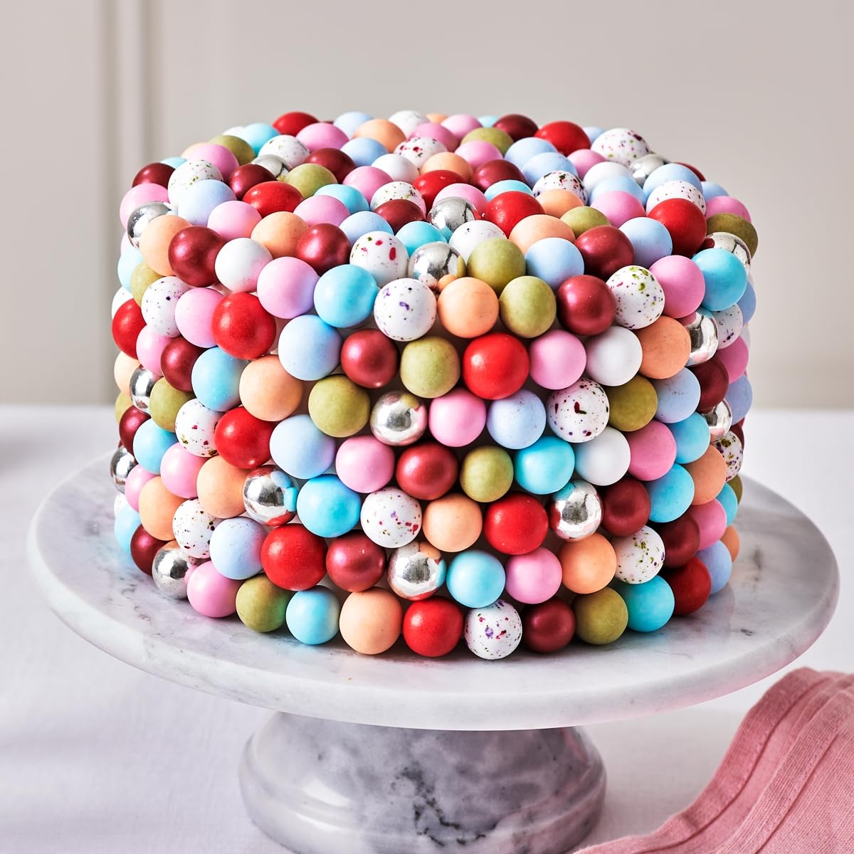 FunCakes Choco Crispy Balls - Girly Glam - Decoraciones Comestibles de Chocolate, Perfecto para Decorar Tartas, Magdalenas, Bizcochos y Pasteles - Decoración de Tartas, Pastelería - 60g
