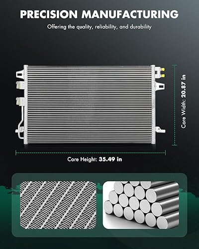 Vista 108 de SCITOO Aire acondicionado condensador compatible con Chevrolet, para modelos GMC - Silverado 2500 HD 2015-2019 - Sierra 2500 HD 2015-2019 - 6.0L