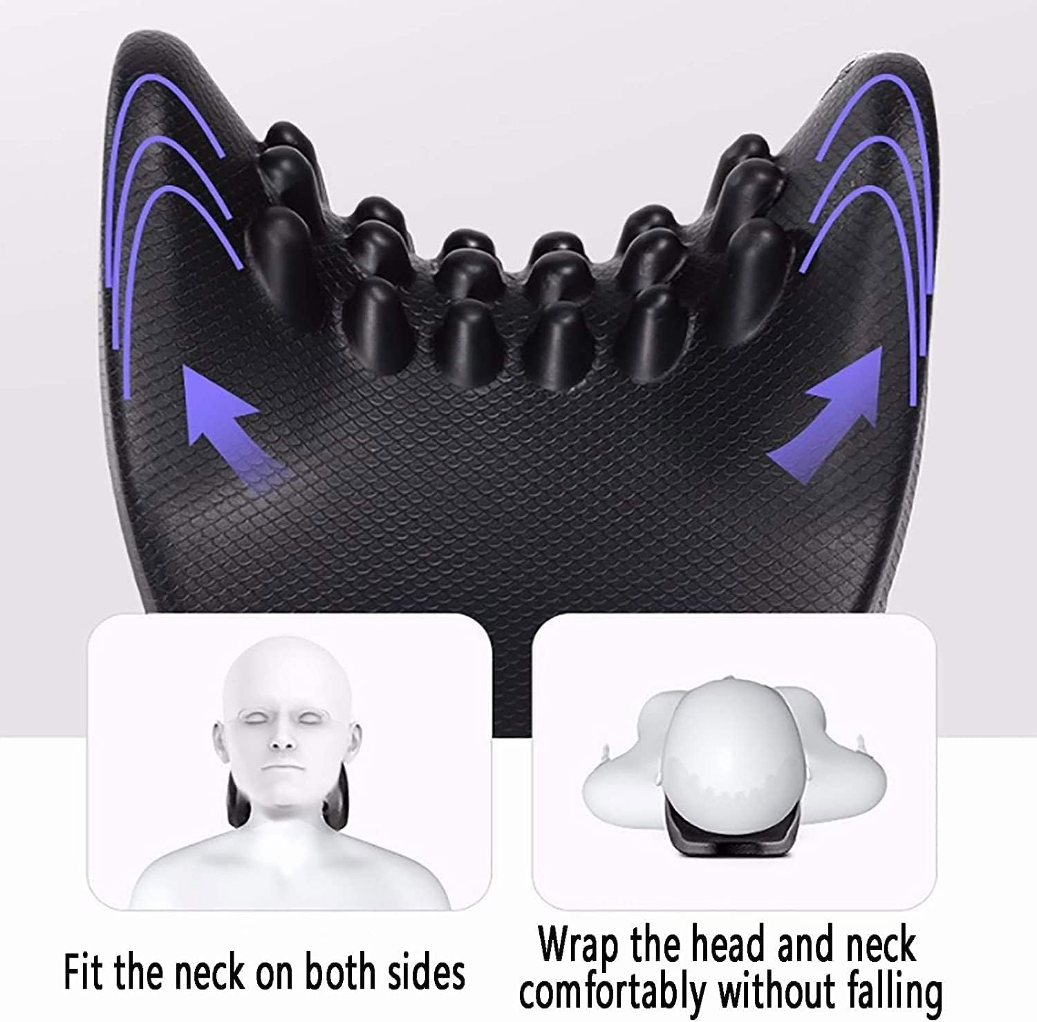 Supporto per Il Collo per Il Dolore al Collo, Cuscino di trazione cervicale, Cuscino di trazione ergonomico Portatile per alleviare Il Dolore, Dispositivo di trazione per alleviare