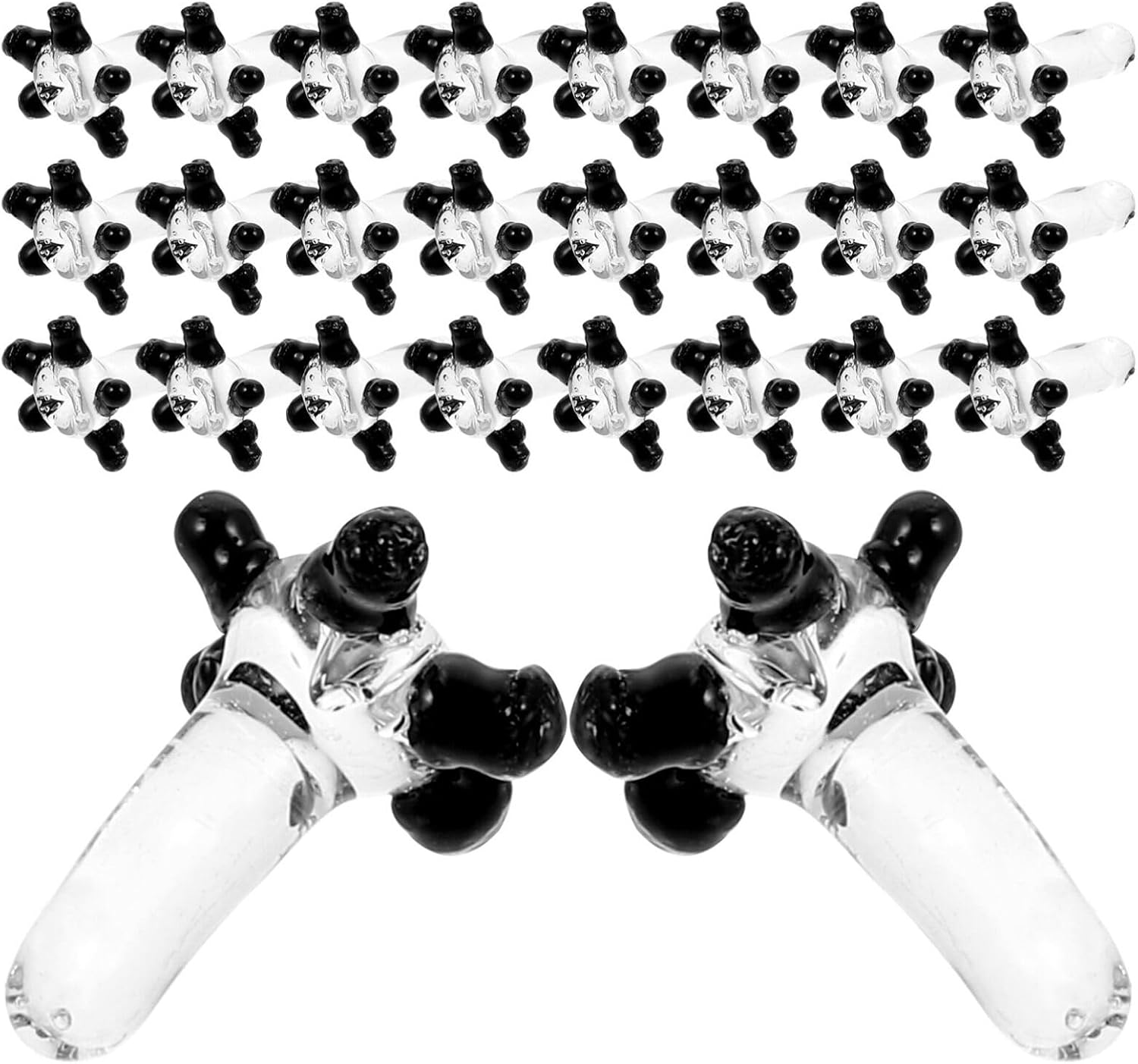 Happyyami 30pcs Fire Pit Glass Particles Aquarium Glass Gemstones Fire Pit Glass Rocks Gemstones for Fish Tank Propane Fireplace Glass Drops DIY Craft Landscaping Beads Reflective Small Ball