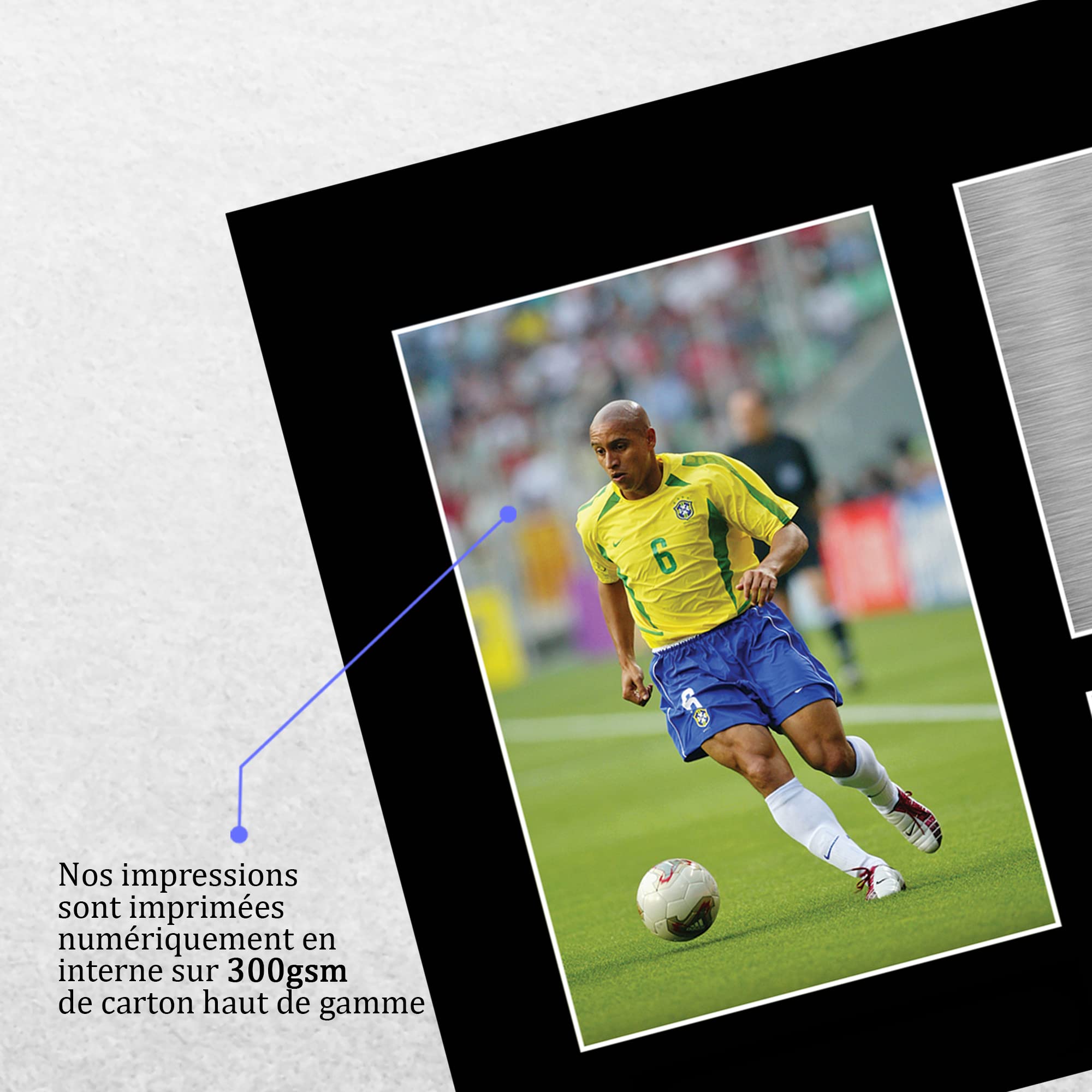 HWC Trading Ronaldinho Paris Blue and Reds Cadeaux imprimés photo autographe signée pour les fans de football et les supporters - A4 HWC Trading Ronaldinho Paris Blue and Reds Cadeaux imprimés photo autographe signée pour les fans de football et les supporters - A4
