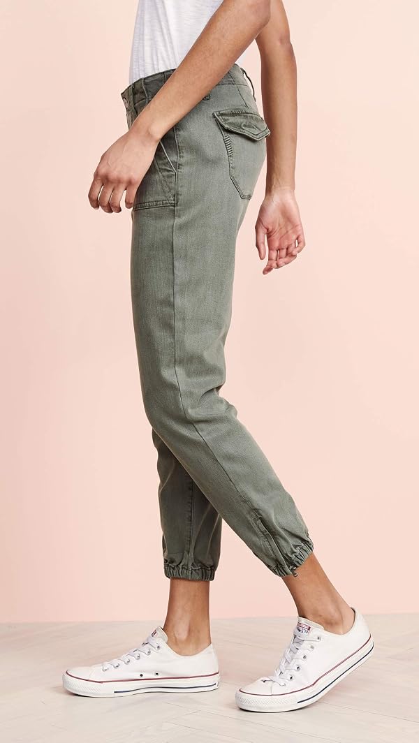 PAIGE Women's Mayslie Joggers, Vintage Ivy Green, 31 by PAIGE - Used condition - Image 4