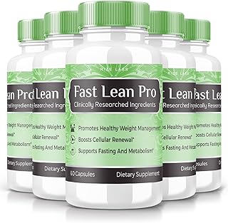 rize labs - Fast Lean Pro Dietary Supplement, Advanced Formula Capsules for Extra Strength, Non GMO, Promotes Healthy Weight Management (300 Capsules) (Official Pack of 5)