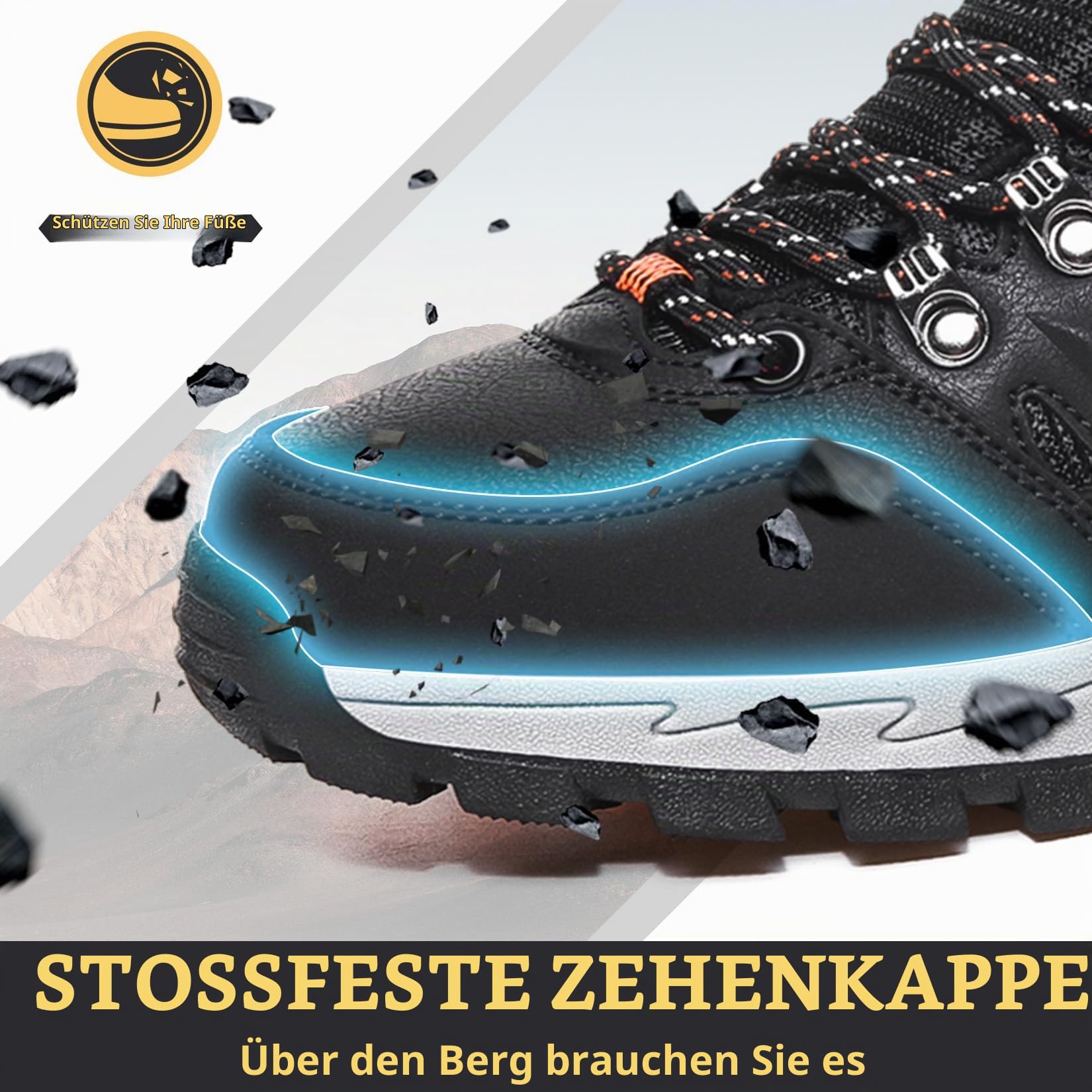 Littleplum Winterschuhe Herren Stiefel Warm Gefüttert Winterstiefel rutschfest Outdoor Wanderschuhe Schneestiefel