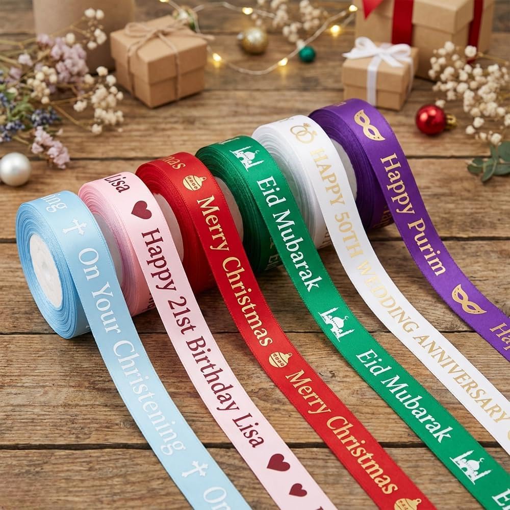 25mm Luxury Personalised Ribbon