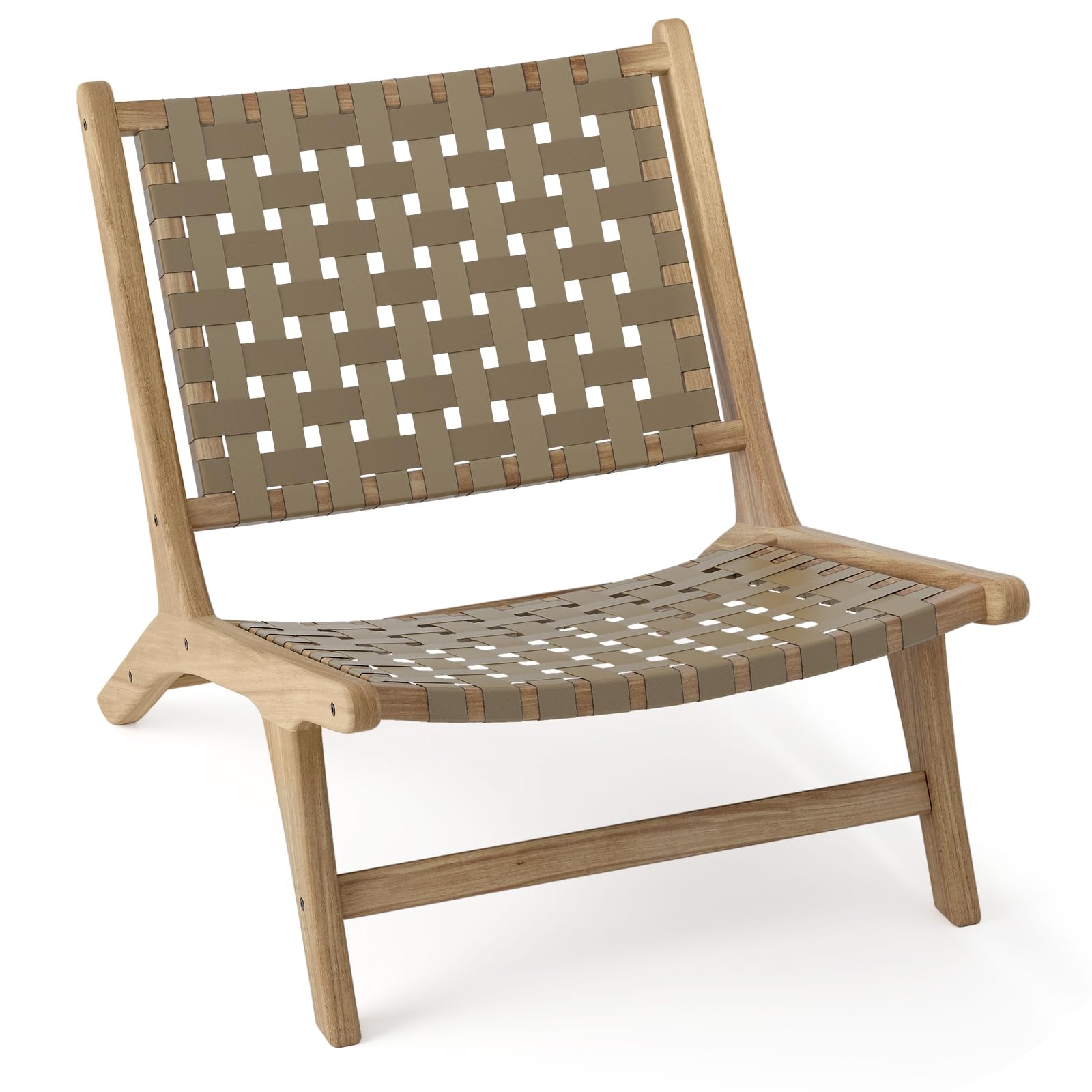 Amazon.com: GIANTEX Woven Accent Chair, Boho Mid Century Modern