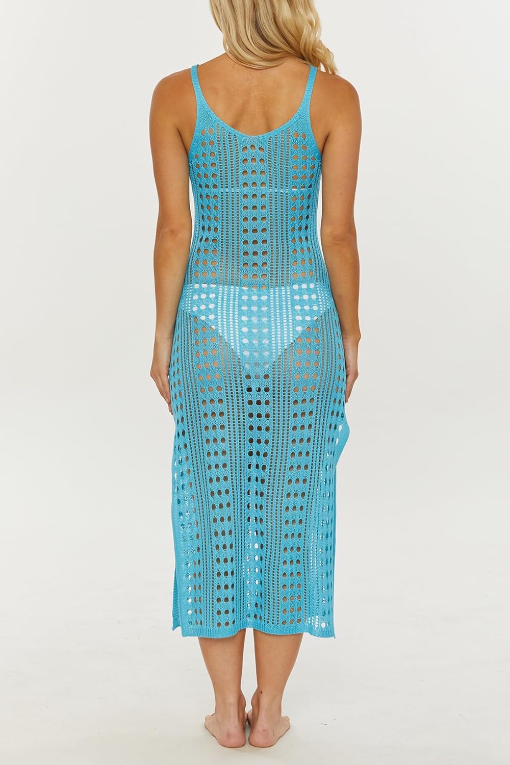 ISABELLA ROSE womens Tuscany Crochet Tank Dress, Casual, Beach Cover Ups for Women