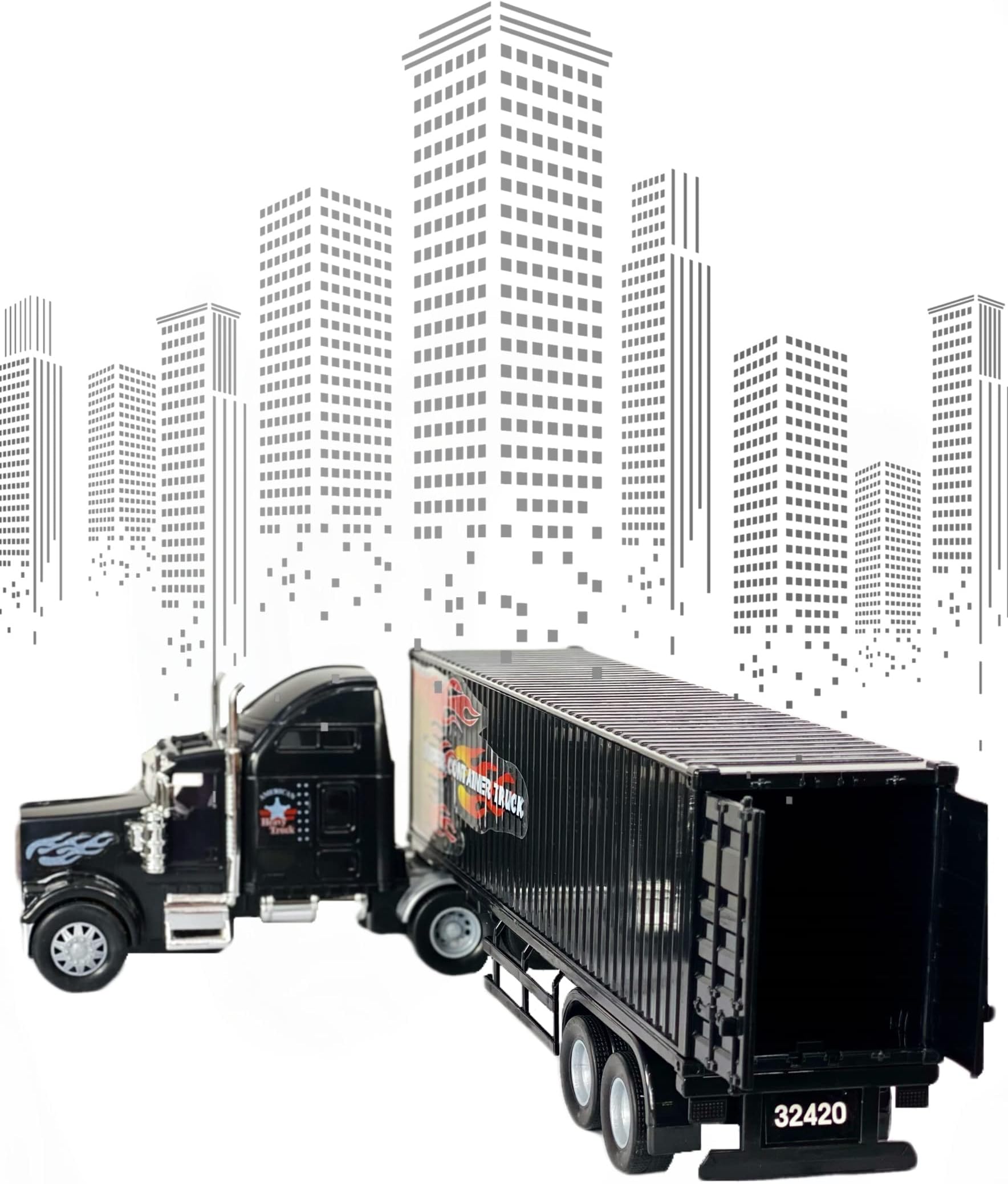 - Big Daddy Heavy Duty Tractor Trailer Cargo Transporter with Cargo Hold