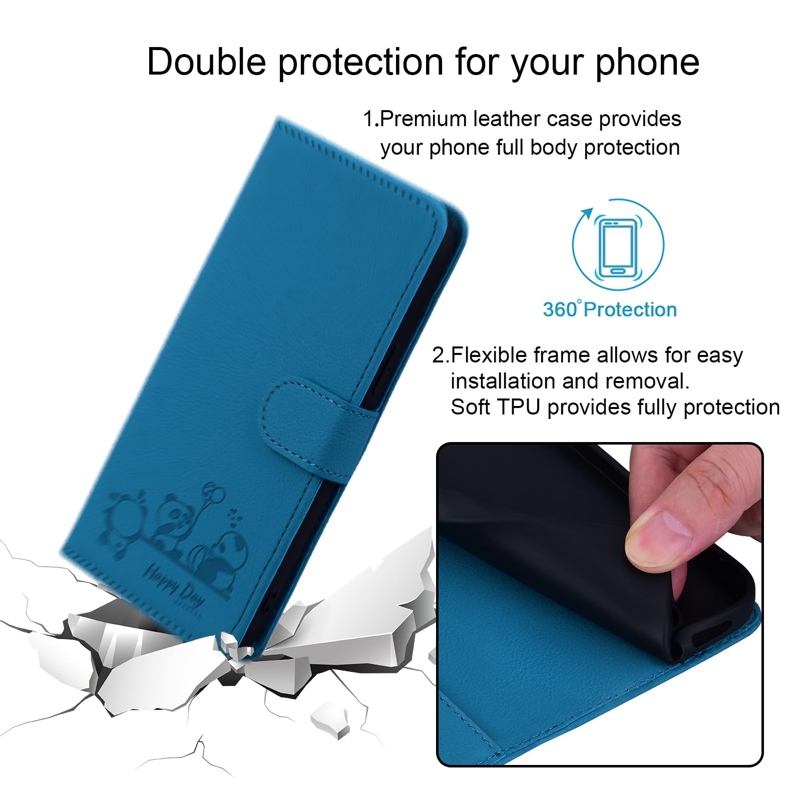 Dteck For IPhone 16 Pro Wallet Case For Women, IPhone 16 Pro Case With - View #10