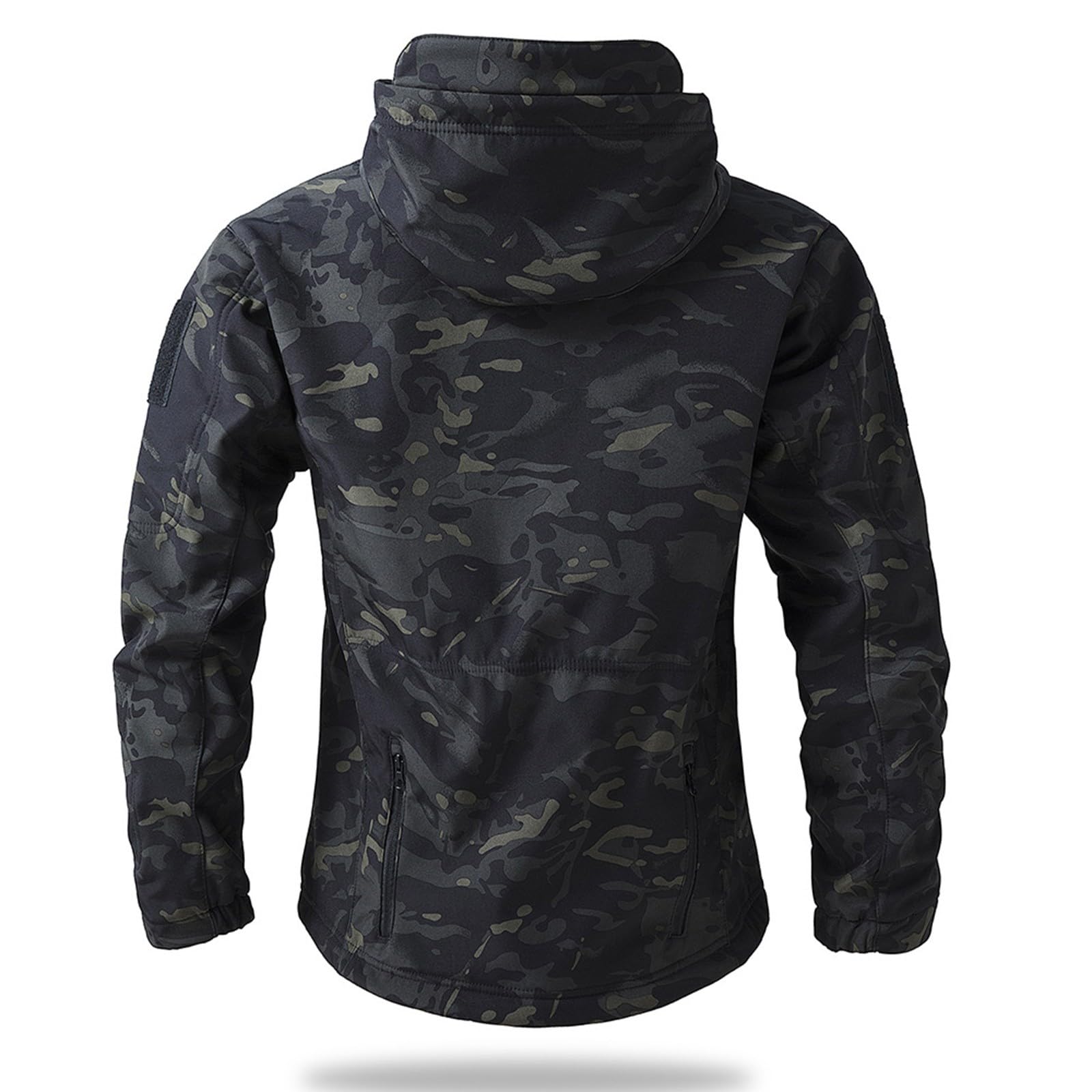 Generisch Winterjacke Herren Warm Gefüttert Winddichte Wanderjacke Outdoor | Herren Winterjacke Parka Mantel Männer Arbeitsjacke Camouflage Skijacke Mit Hohem Kragen Reißverschluss Wintermantel Dicke