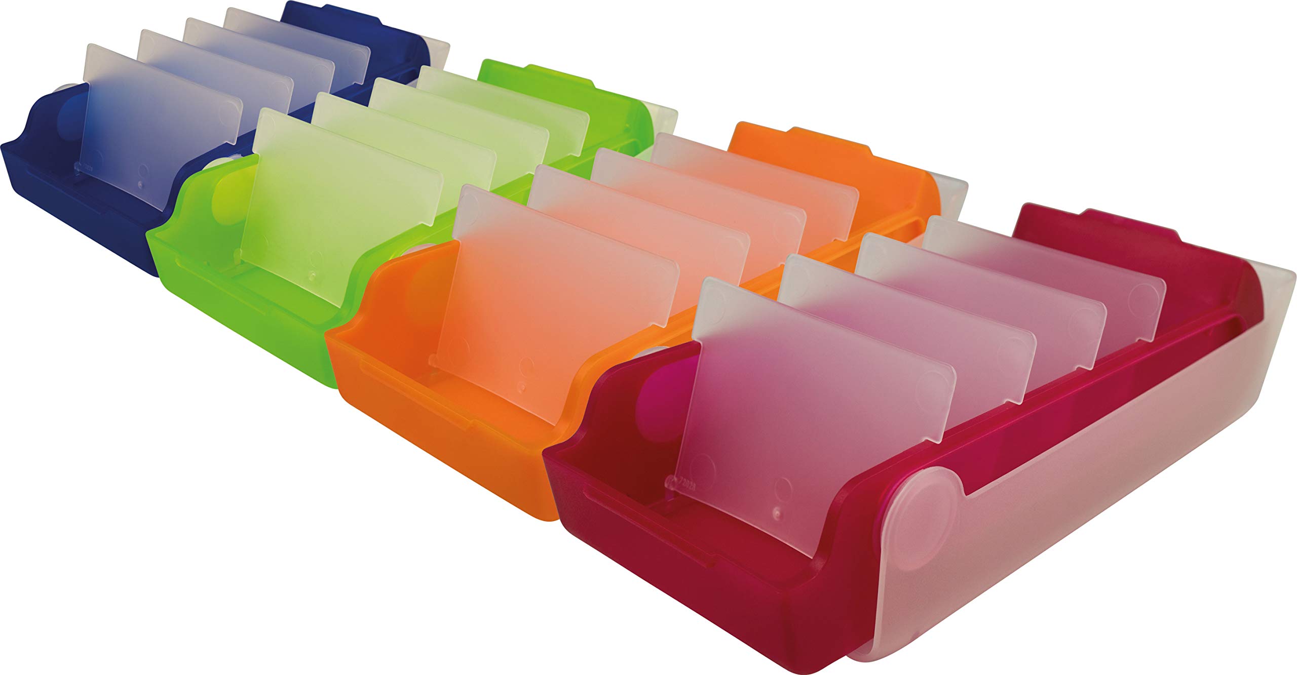 Helit Beebox Boîte à cartes flash A8 pour 600 cartes Vert citron