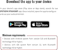Vista 6 de Stetsom STX 2436 BT DSP Bluetooth (nueva versión 2022) Procesador de señal digital completo Exclusivo Banda de aplicación gráfica EQ de alta