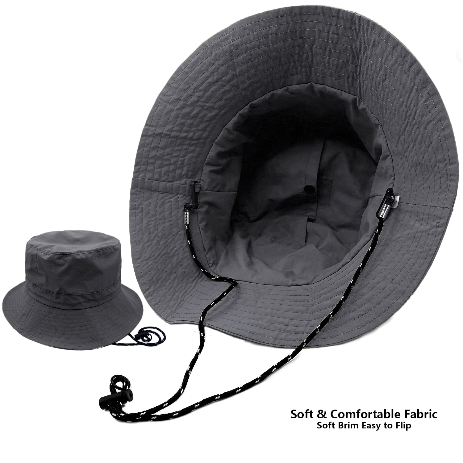 lifwimner Cappello da Pescatore Sole Donna Uomo Pieghevole Cappelli Estivo Impermeabile Safari per Pesca Esterno