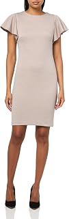 Tommy Hilfiger Women's Short Flutter Sleeve Jewel Neck Mini Sheath Dress