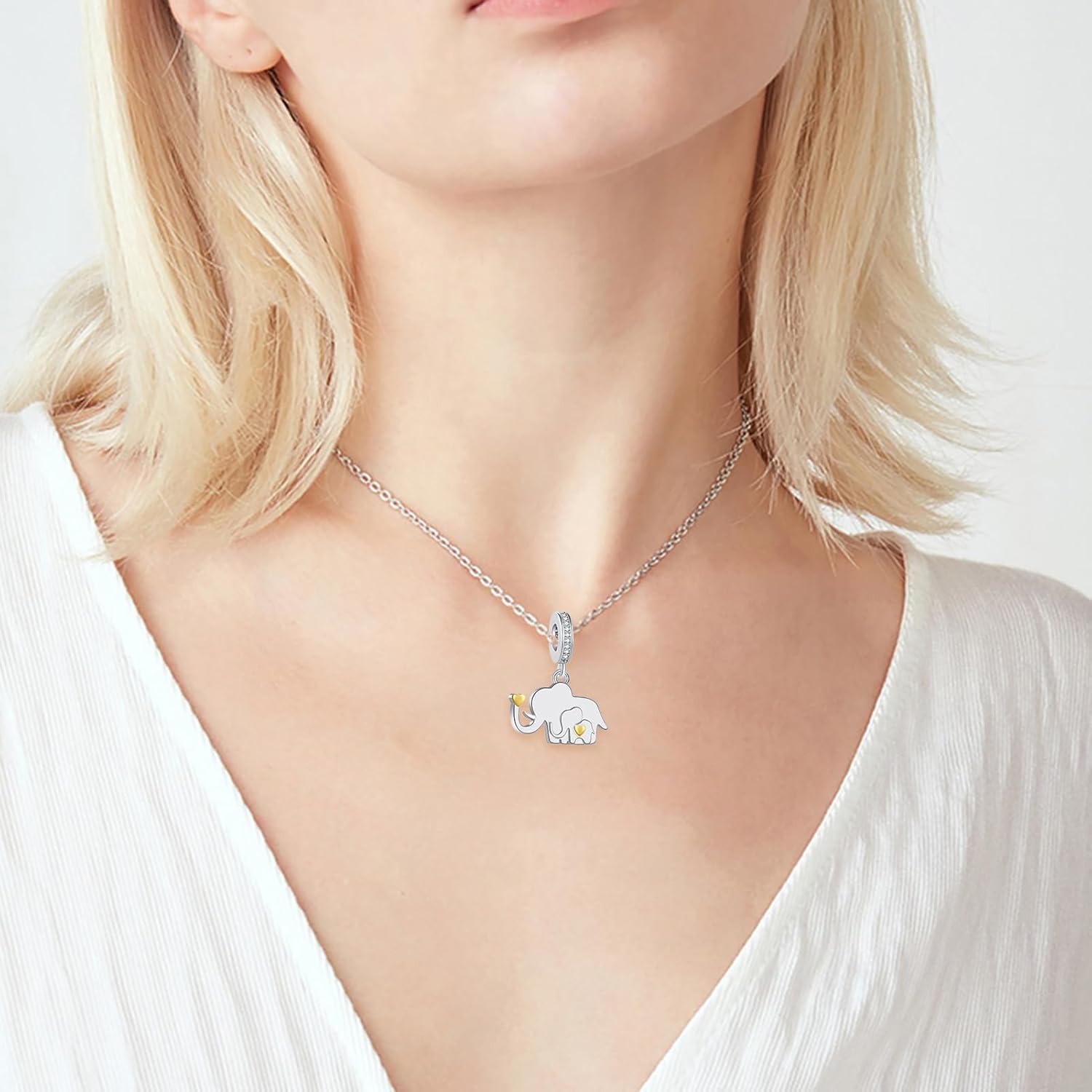 QeenseKc Lucky Elephant Dangle Charm for Pandora Bracelet Women Present - Image 5