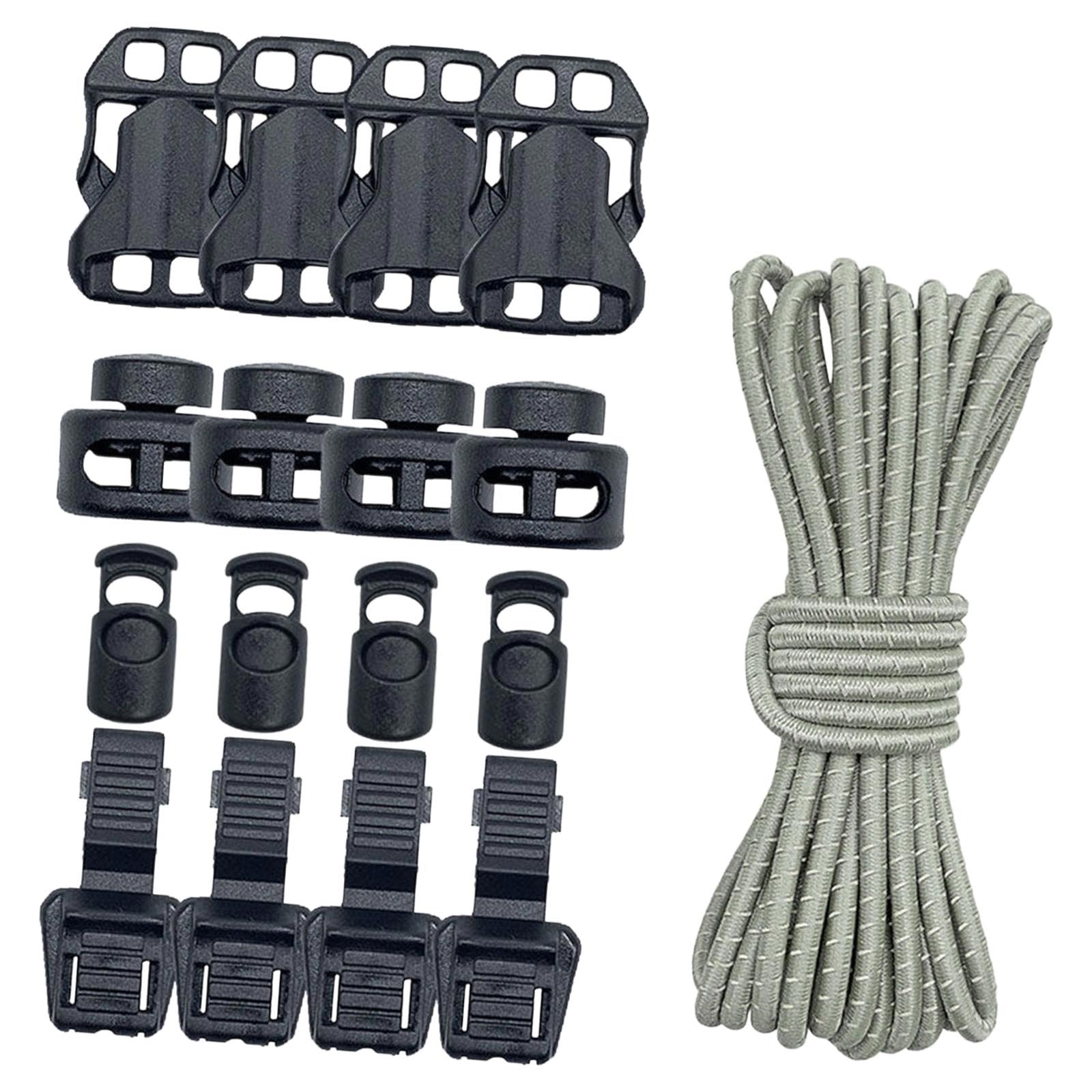 HEAVENGLOW Outdoor Backpack Bungee Cord with 16 Cord Locks for Camping Trekking Fishing Gray | Other Camping/Hiking Backpacks | Hiking Backpacks | Camping & Hiking | Outdoor Sports-image-48