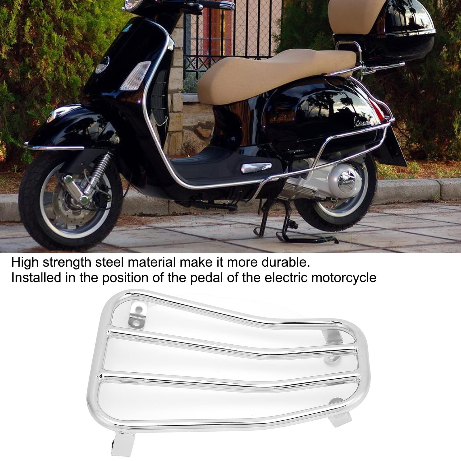 Motorrad Roller Fußstütze Gepäckträger Träger Halter Heavy Duty Stahl Lagerung Regal Für GTS 150 250 300 GTV 2017 2018 2019 2020 2021 2022 Modelle (Galvanisiert)