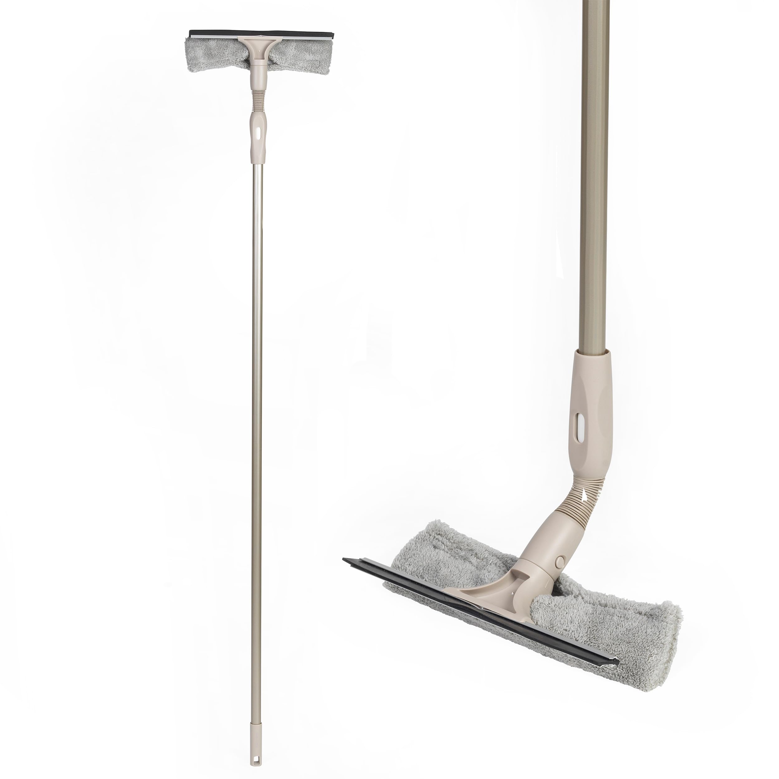 Salter LASAL71496 Warm Harmony Window Cleaner - Extendable Handle Up To 120cm, Window Washer, Flexi Head, Streak-Free Glass Cleaning, Removes Grime and Dirt, Built-In Squeegee For Tight Corners