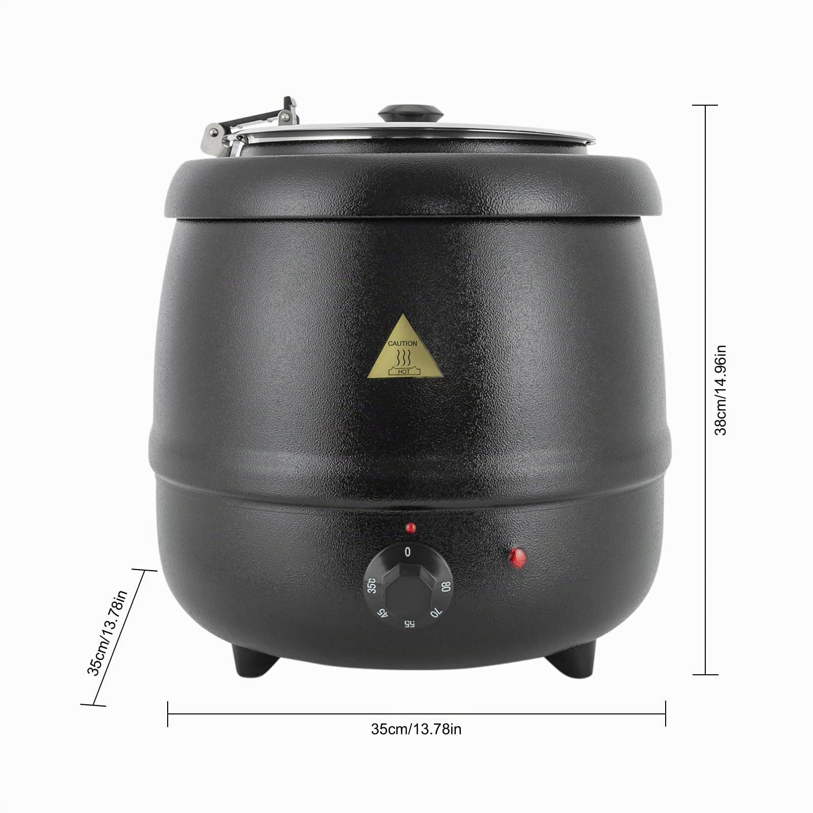 Chauffe Soupe Electrique 10L Bain Marie Inox Buffet Restaurant