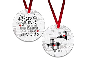 Best Friend Ornament - Personalized Distance Keepsake