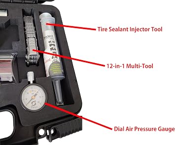 TireJect All-in-One Off-Road Tire Repair Tool Kit - Updated Emergency Tire Repair Pro Kit